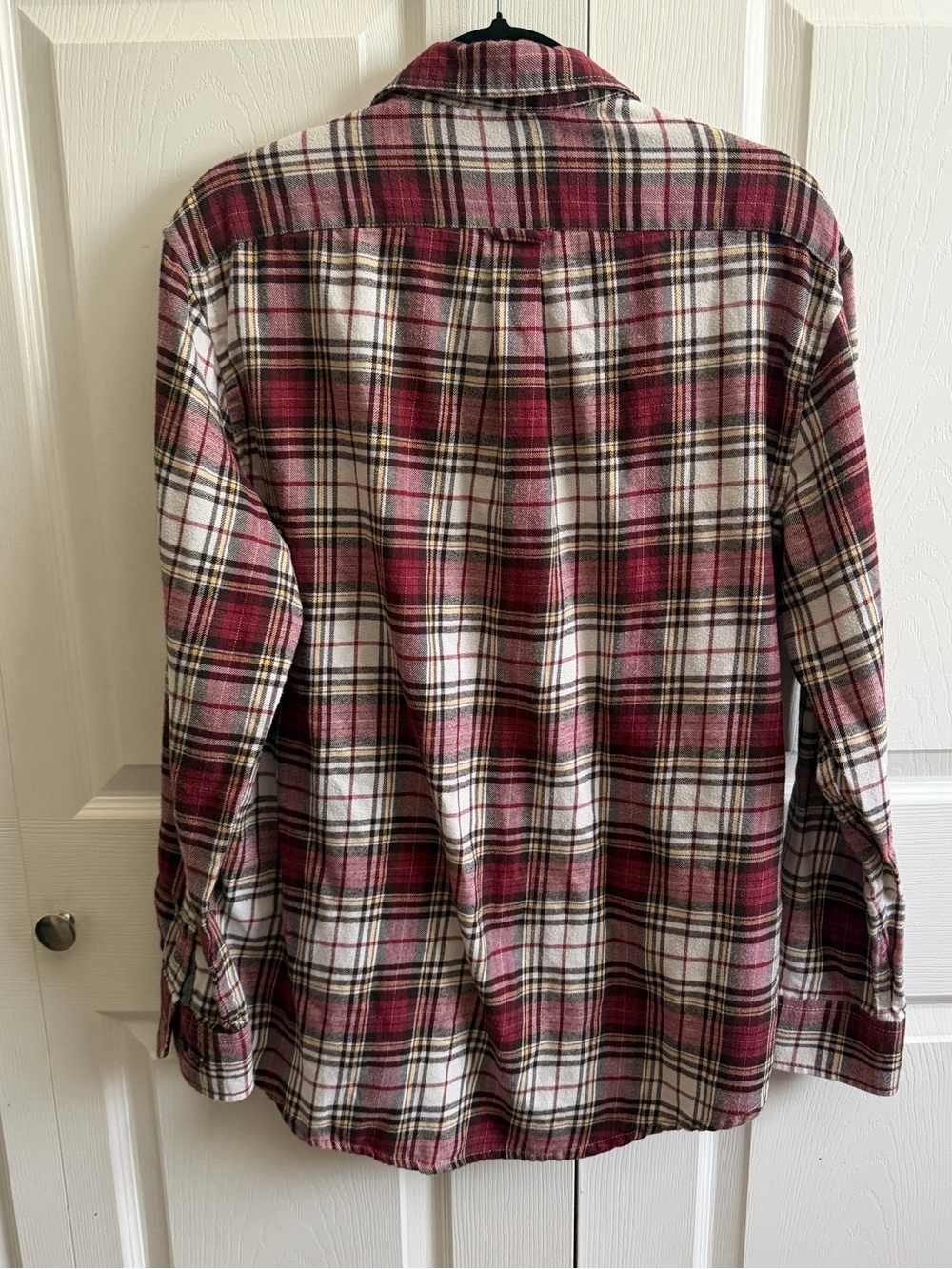 5 for $25! Izod Red Plaid Button-Down Shirt - Picture 3 of 3